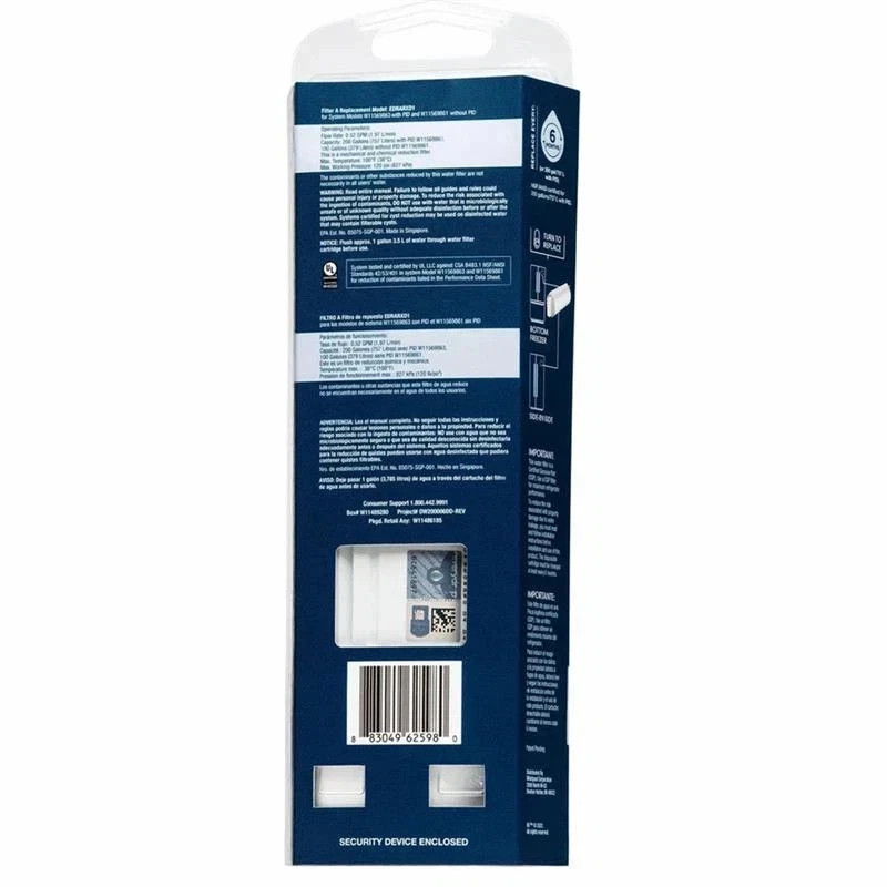 1 Pack EveryDrop by Whirlpool Refrigerator Water Filter A EDRARXD1 Genuine OEM gallery