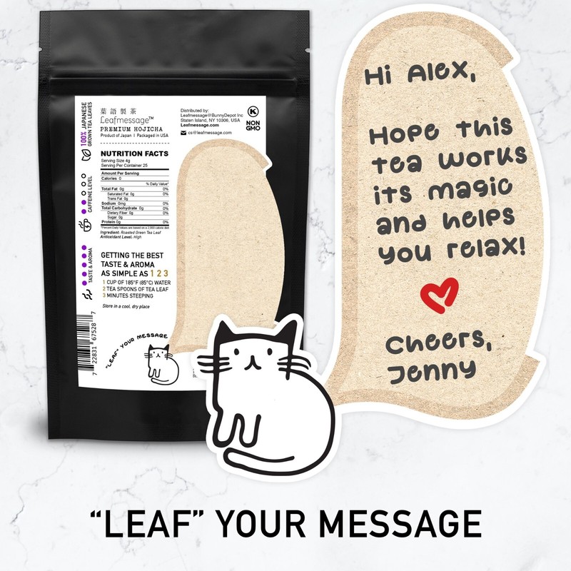 Leafmessage Tea - Premium Hojicha Loose Leaf Artisan Tea 上等焙茶 ほうじちゃ 100g gallery