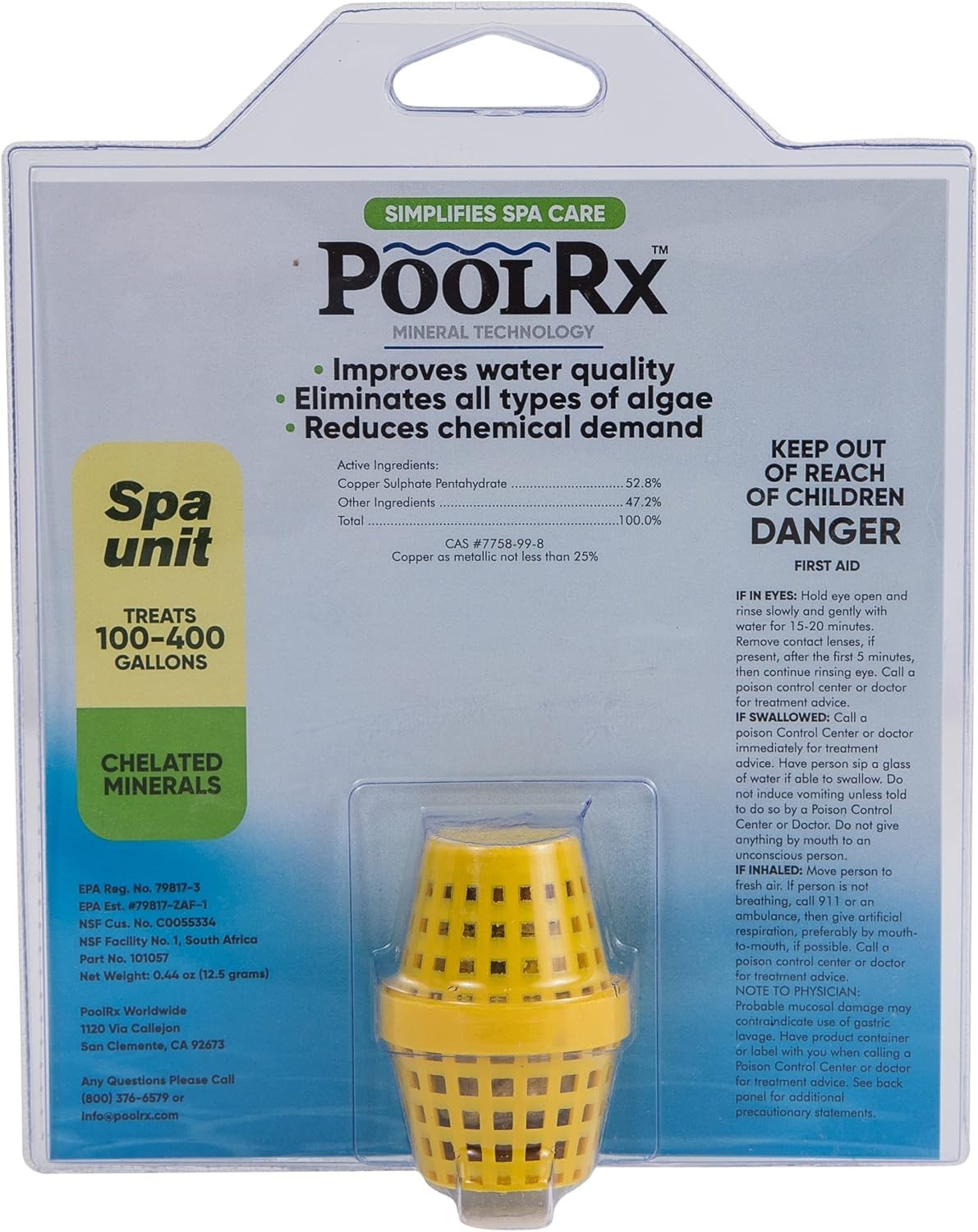 PoolRx 100-400 gallon Yellow Spa Unit - 101057 gallery