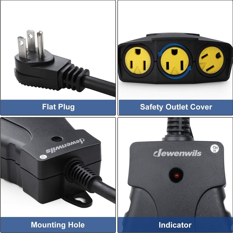 DEWENWILS Outdoor Wireless Remote Control Outlet Switch Plug In 100 FT gallery