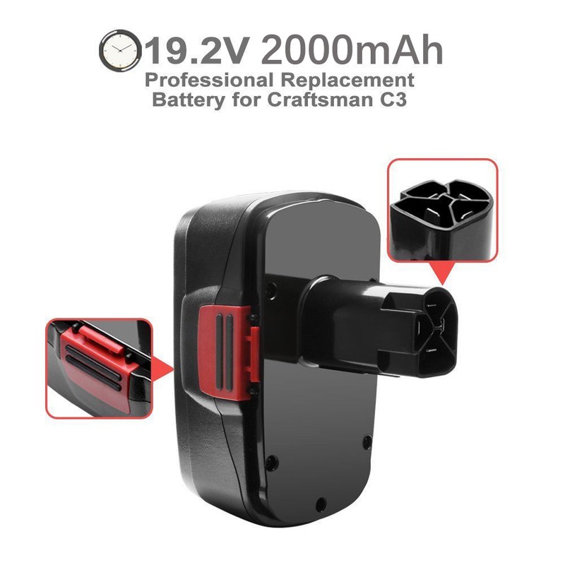 2Pack For Craftsman 19.2 Volt C3 DieHard Battery 130279005 11376 130279003 11375 gallery