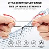 Cable Zip Ties,4 Inch Small Cable Ties,250PCS Multi 4"(250 Pack) 18 Lb Black gallery