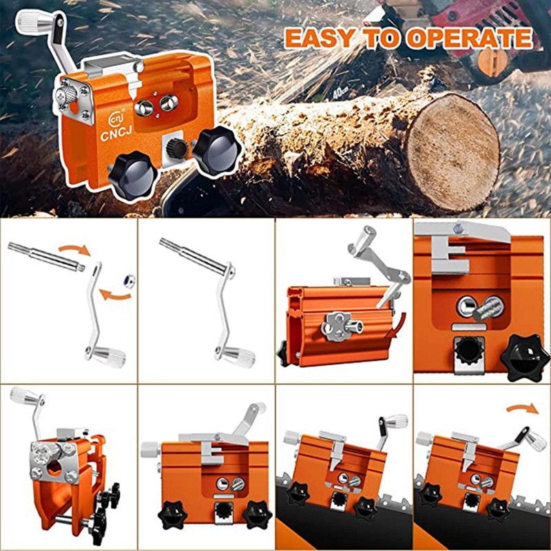 12pcs 5/32 3/16 7/32in Chainsaw Sharpener Sharpening Burr Grinding Stone Heads gallery
