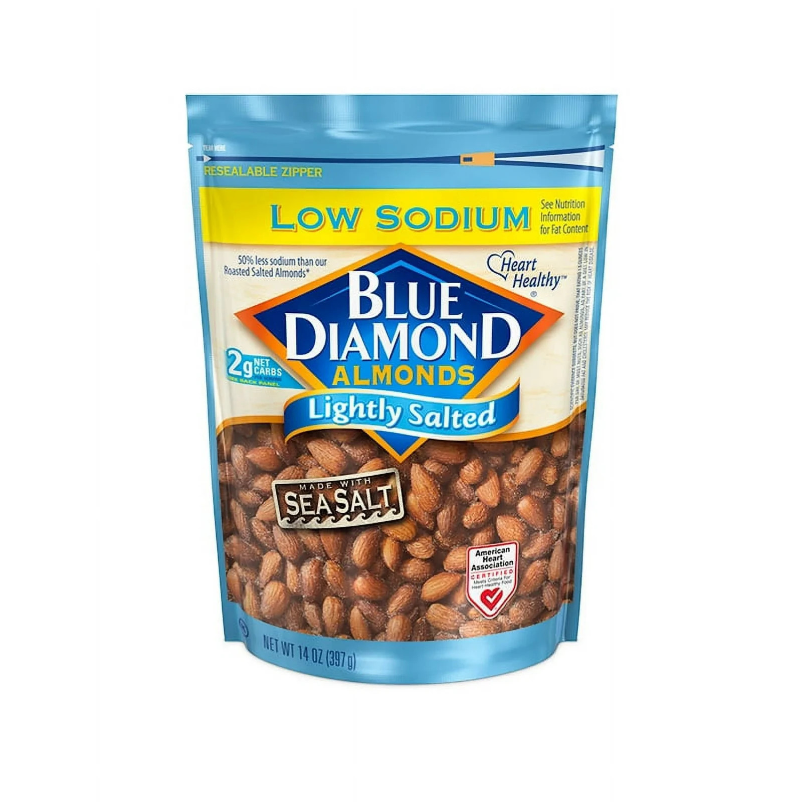 Blue Diamond Almonds, Lightly Salted Low Sodium Snack Nuts For Gluten Free Snack gallery