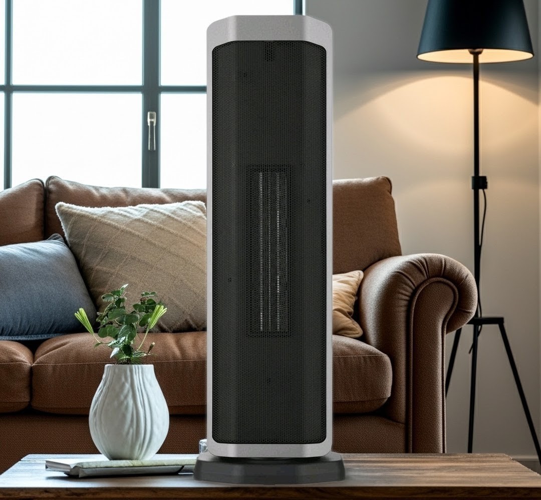Better Homes & Gardens 23In Tower Heater, Black, New gallery