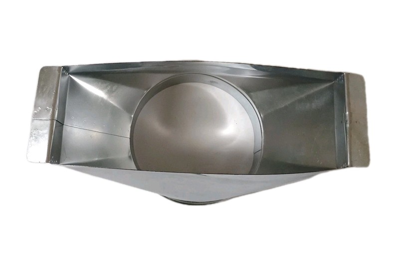 6" Aluminum Rectangular To Round Duct Vent Range Hood Universal Microwave Vent gallery