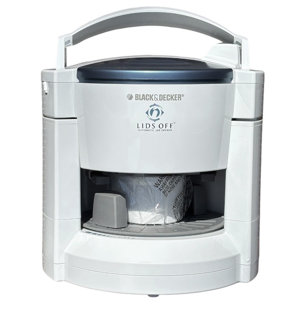 NEW Black & Decker Lids Off Automatic Jar Opener JW200 One Easy Touch Opens gallery