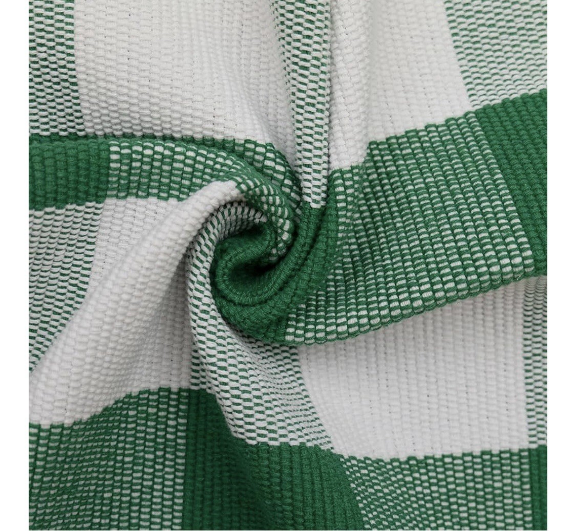 Buffalo Plaid Outdoor Front Porch Decor New Green and White 60”L x 36”W gallery