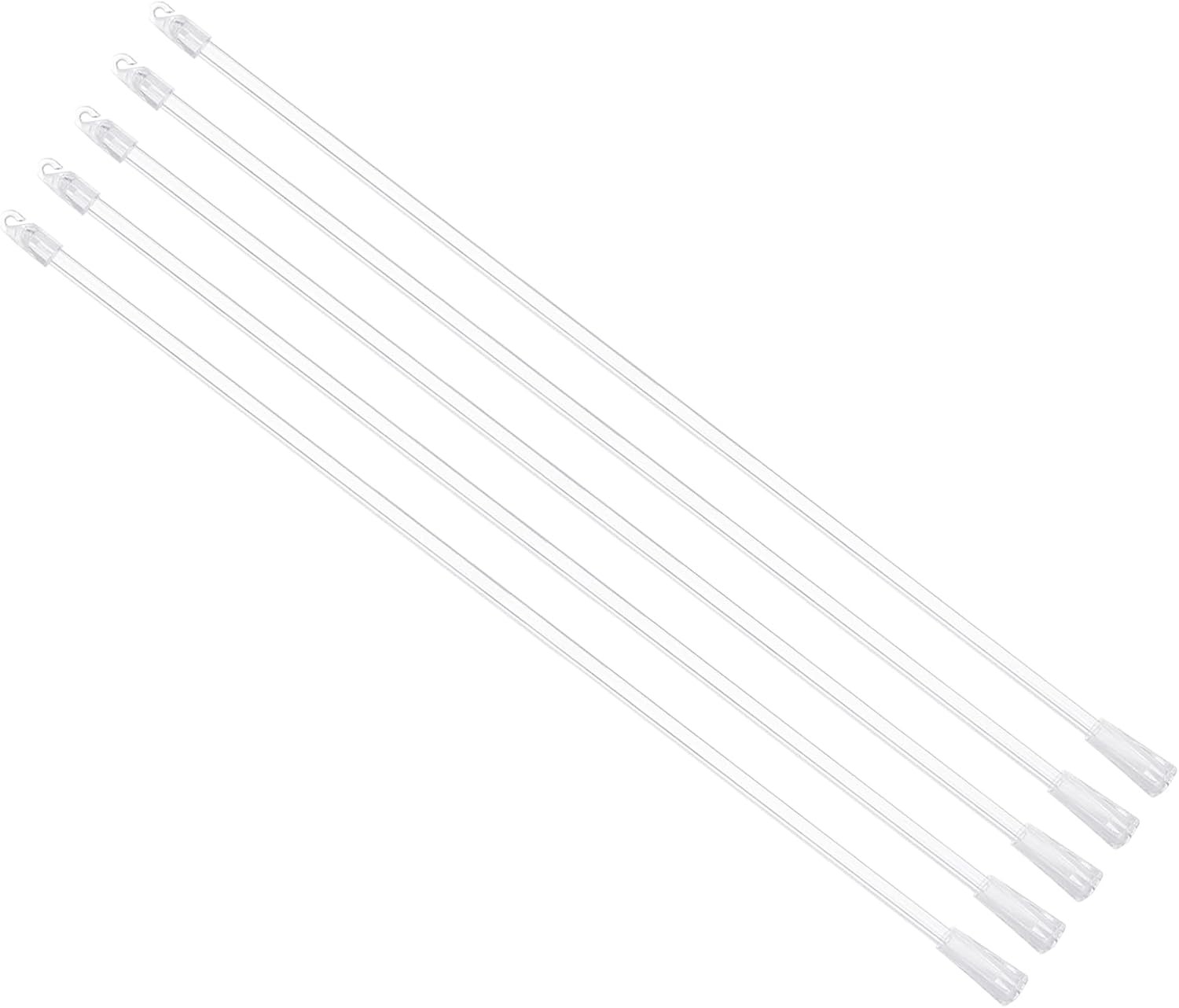 5Pcs 21" Blinds Wand Replacement Acrylic Blinds Tilt Wand W/ Hook & Grip gallery