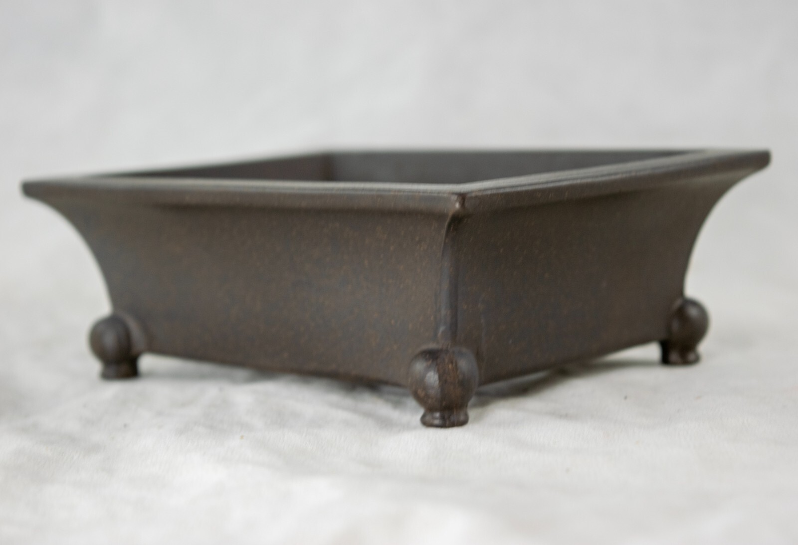 Vintage Rectangular Zisha Cactus & Succulent Bonsai Pot + Mesh 6"x 4.25"x 1.75" gallery