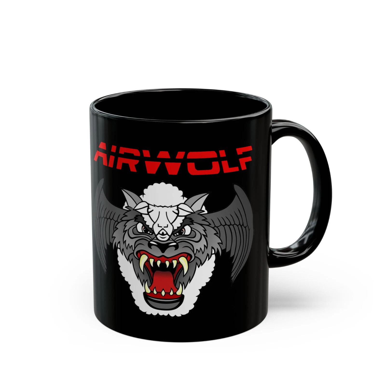 Airwolf Action TV Series Retro 11oz Coffee Tea Black Mug FREESHIP gallery