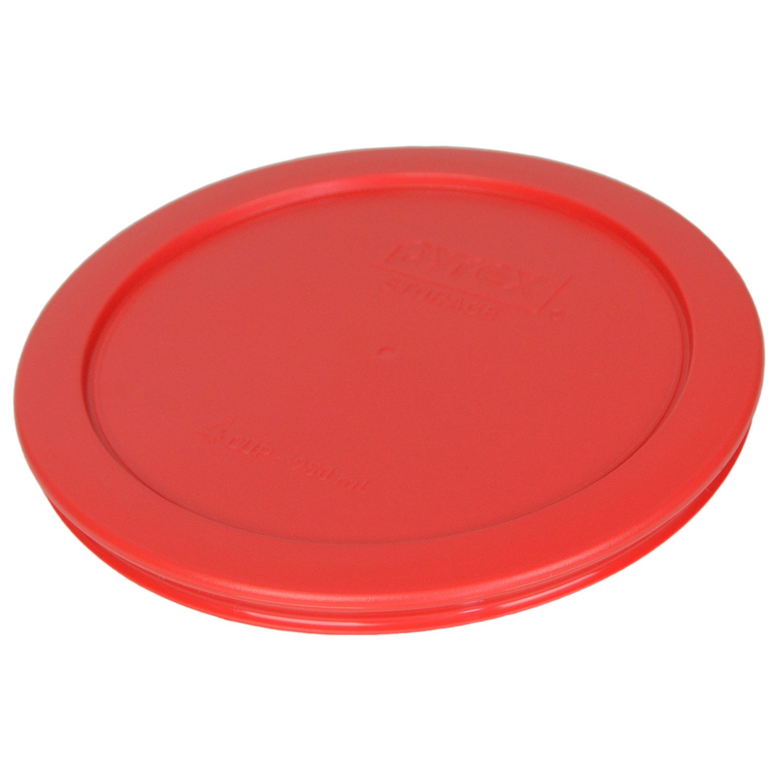 Pyrex 7201-PC 6" Red Round Replacement Cover Lid New for 4 Cup Glass Bowl 4PK gallery
