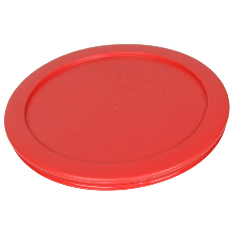 Pyrex 7201-PC 6" Red Round Replacement Cover Lid New for 4 Cup Glass Bowl 4PK gallery