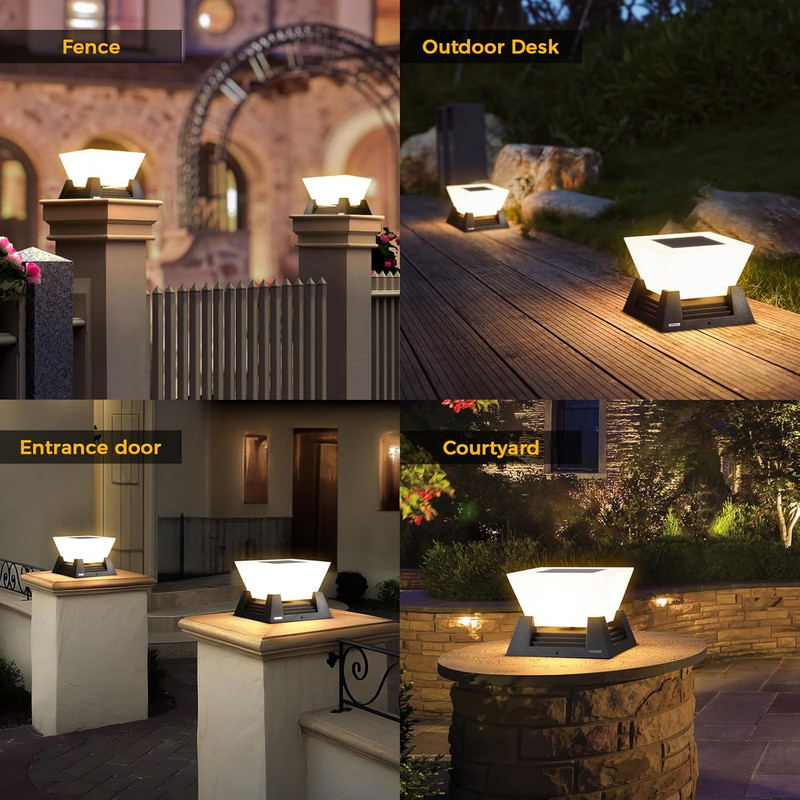 Outdoor Post Lights, High Voltage Hardwired LED Pillar Lights Outdoor, IP54 Wate gallery