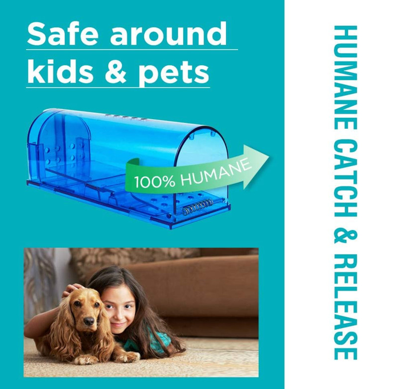 2Pcs Live Humane Cage Trap For Squirrel Chipmunk Rat Mice Rodent Animal Catcher gallery
