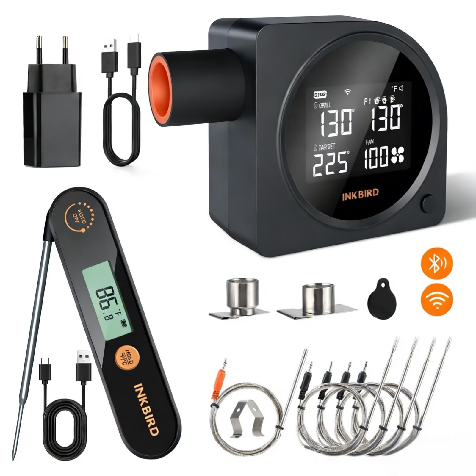 INKBIRD Automatic Smoker Fan Controller WiFi BBQ Meat Thermometer Cooking Tools gallery