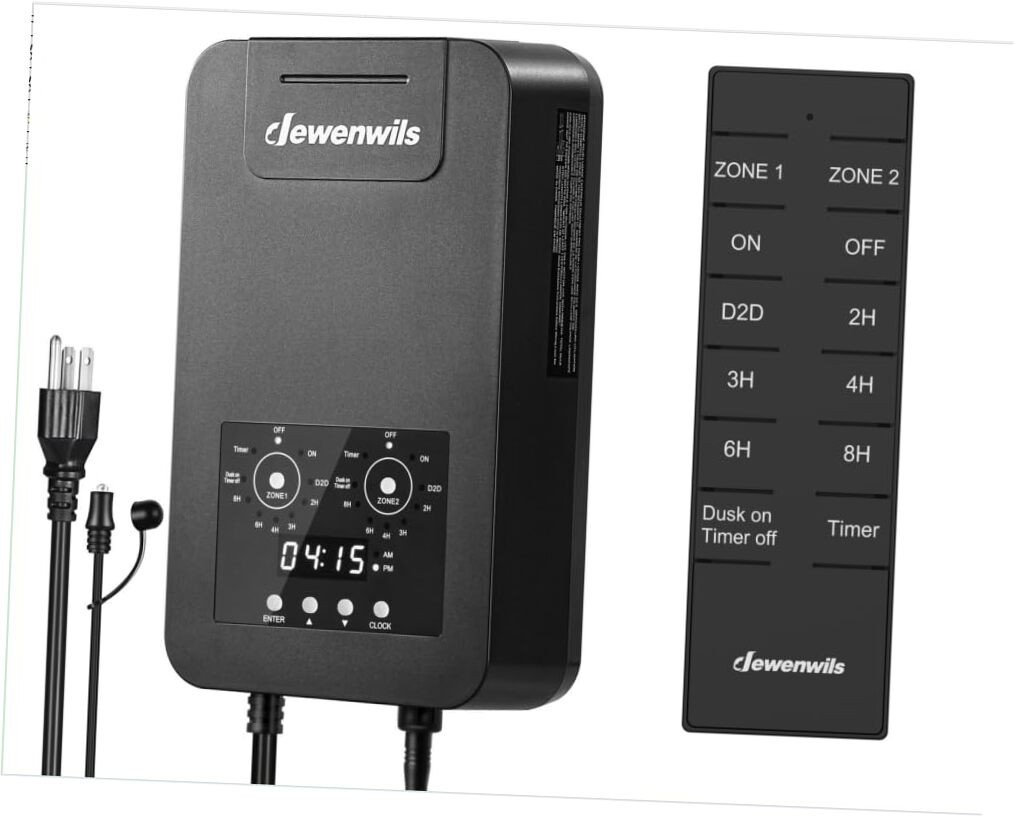 300W Low Voltage Landscape Transformer with 2 300W-12V with Remote & 2 Zones gallery