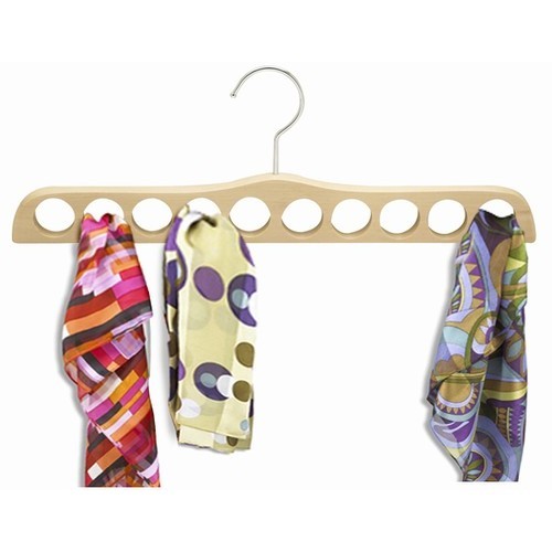 16" Natural Wood Multi Scarf Hanger gallery