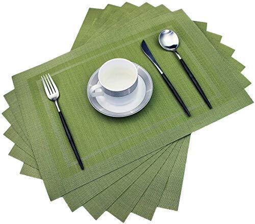 PlacematsHeat Insulation Non Slip Plastic PlacematsWashable Easy to Clean Wov... gallery