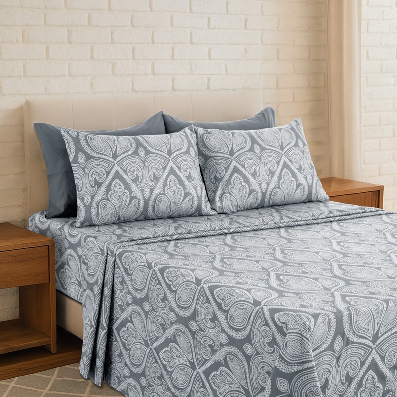 6 Pieces Bed Sheet Set Microfiber Luxury Hotel Quality Soft Extra Deep Sheets gallery
