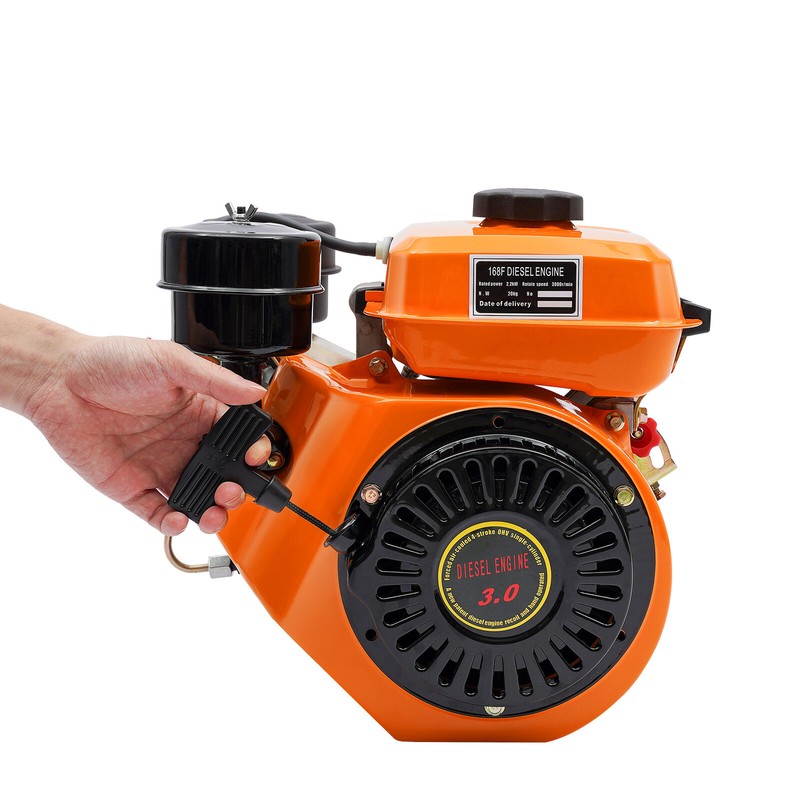 3HP 196CC Vertical Engine Hand Recoil Start Single Cylinder Engine Motor 2.2KW gallery