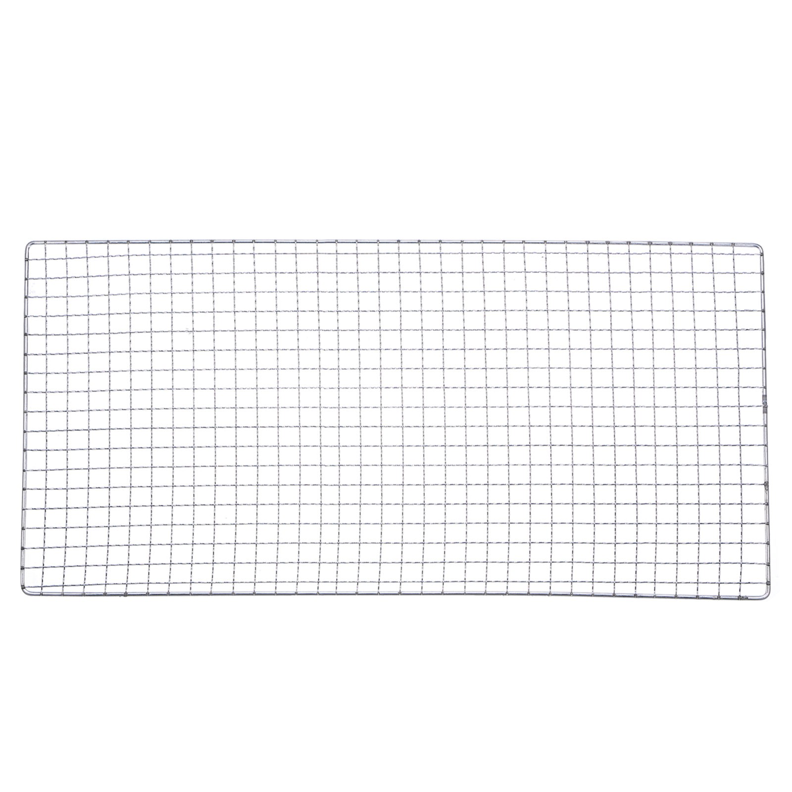 Square BBQ Grill Net 29.5x50cm Electroplated Stainless Steel Barbecue Mesh Mat gallery