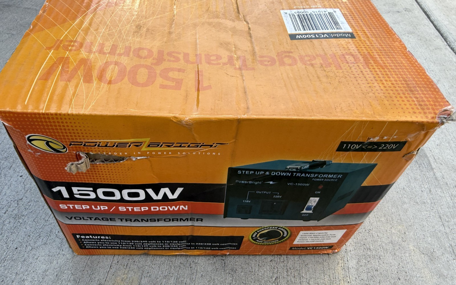 VC1500W PowerBright 1500W Step Up & Down Transformer / Converter gallery