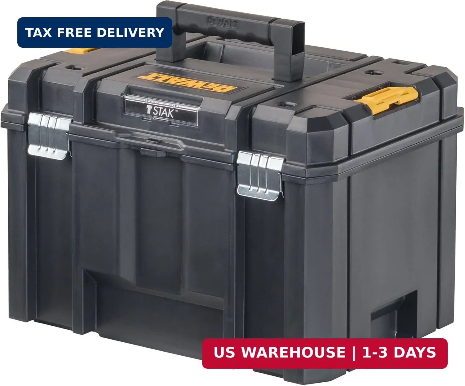 DEWALT TSTAK Tool Box, Extra Large Design, Removable Tray for Easy Access to Too gallery