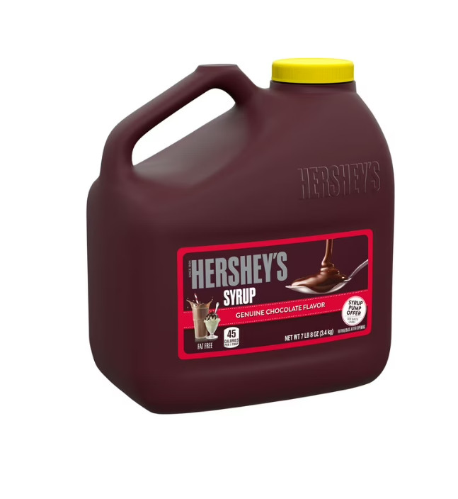 Hershey's Chocolate Flavored Syrup, Bulk Jug 7 lb 8 oz gallery