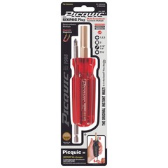 Picquic SIXPAC Plus Multi-Bit Screwdriver 6 in. 7 pc 88103