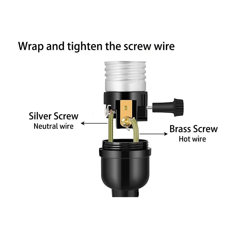 2Pack E26 Lamp Socket Replacement With On Off Switch Table Floor Lamp Repair Kit gallery