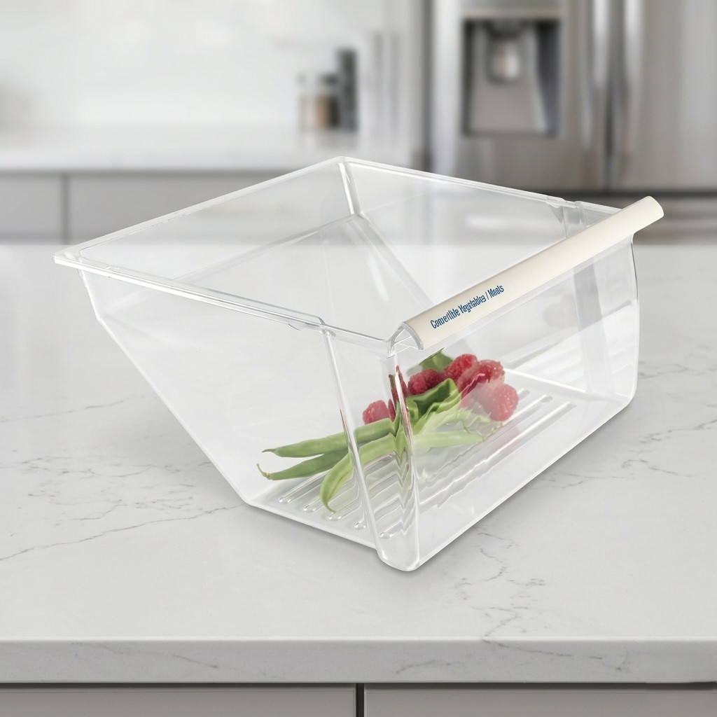 Lower Clear Crisper Pan Compatible with Whirlpool Refrigerator WP2188664 2188664 gallery