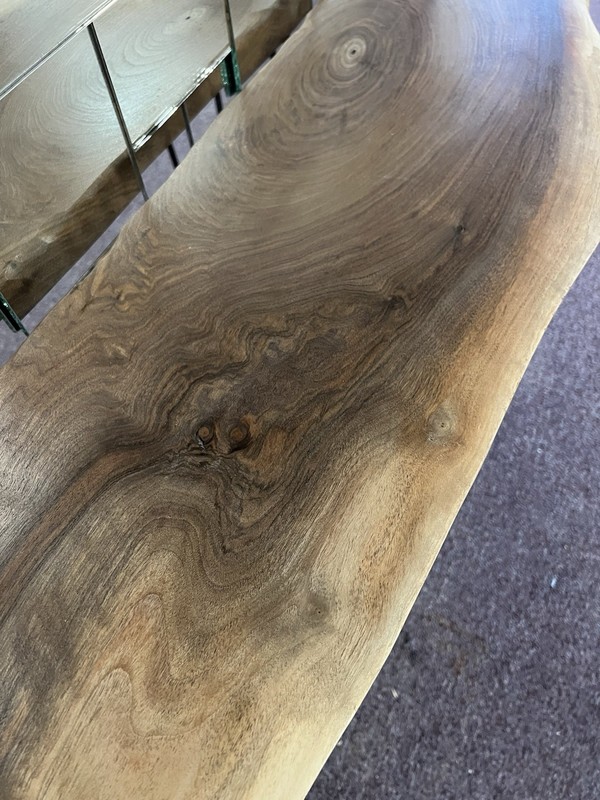 Handcrafted Live Edge Walnut Sofa Table 64” | Solid Wood Console Table gallery