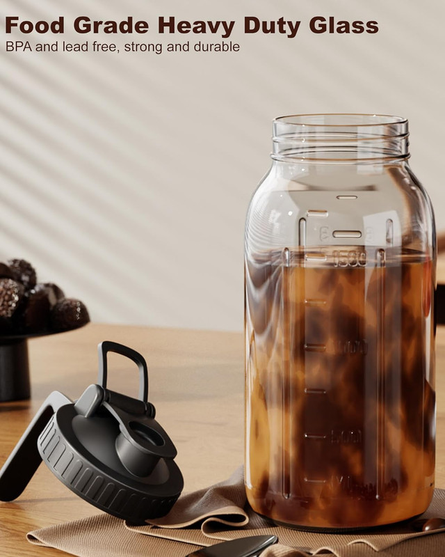 Cold Brew Coffee Maker 64Oz, Iced Coffee Maker with 304 Stainless Steel Filter, gallery