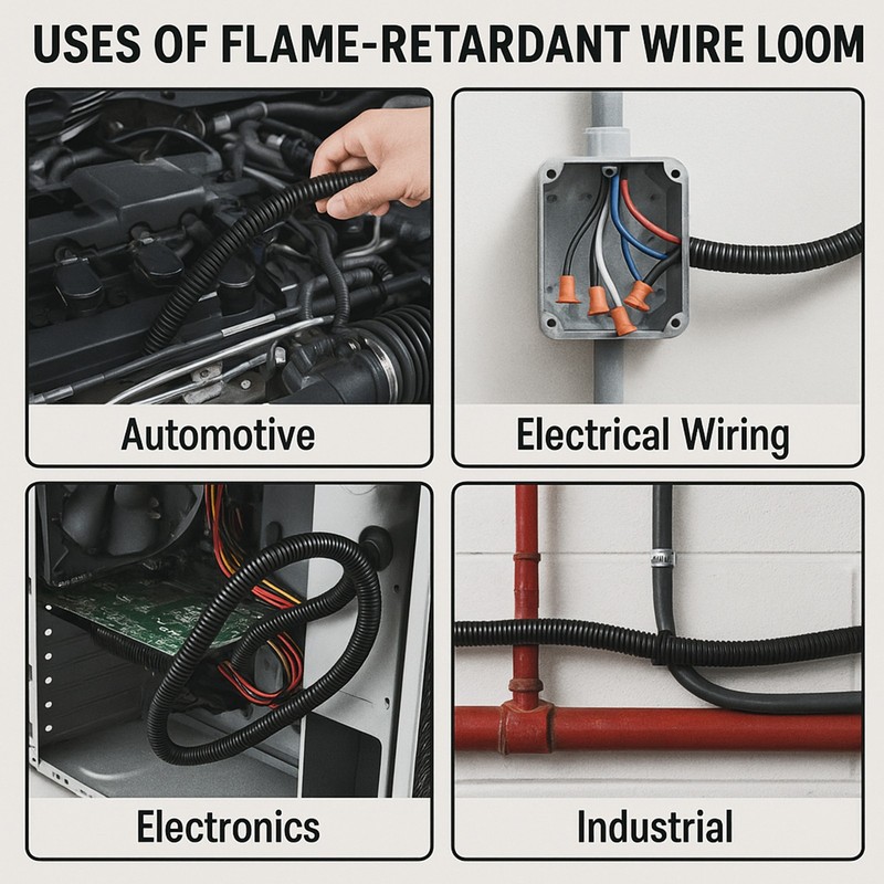 Flame Retardant Polypropylene Split Wire Loom - Multiple Size Options Available gallery