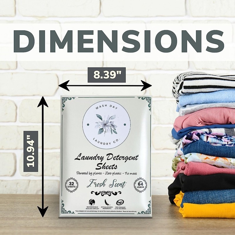 laundry detergent Sheets eco sheets 64 loads, Travel Laundry Detergent gallery