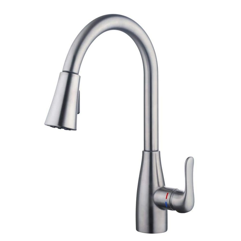 Glacier Bay McKenna 1-Handle Pull Down Sprayer Kitchen Faucet in STAINLESS STEEL gallery