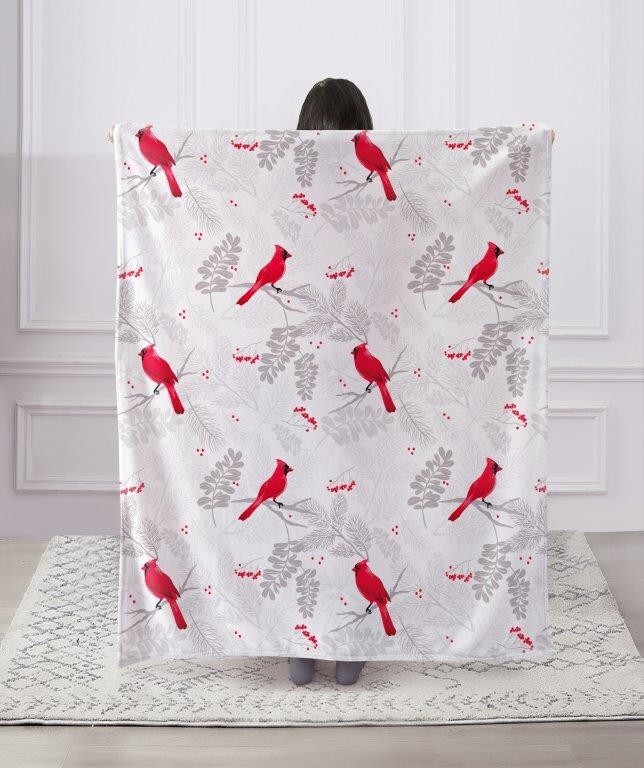 CARDINALS Soft Cozy Luxury Throw Light Weight Blanket 50" x 60" (127cm x 152cm) gallery