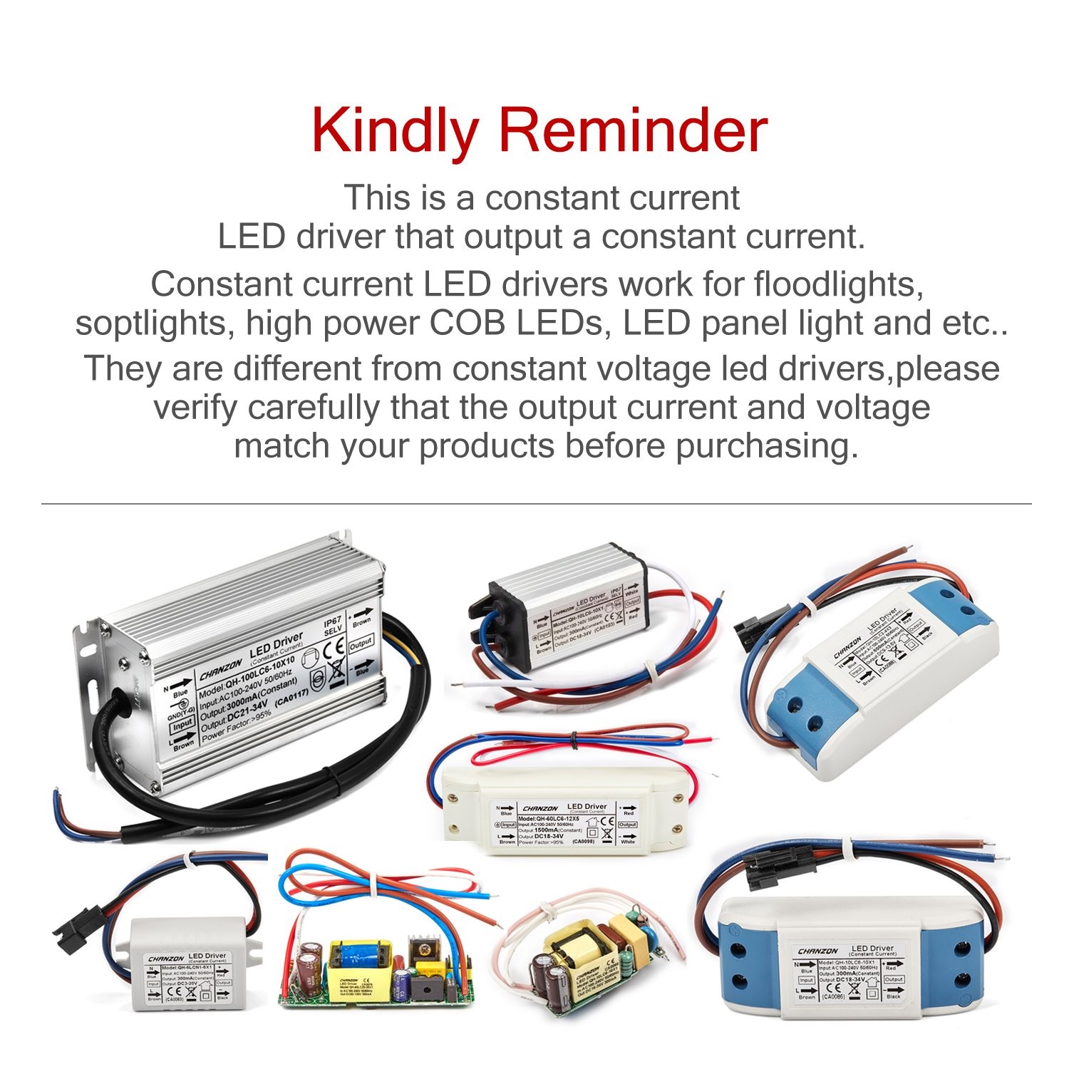 LED Driver 600mA (Constant Current Output) 18V-34V (In: 100-240V AC-DC) (6-10... gallery