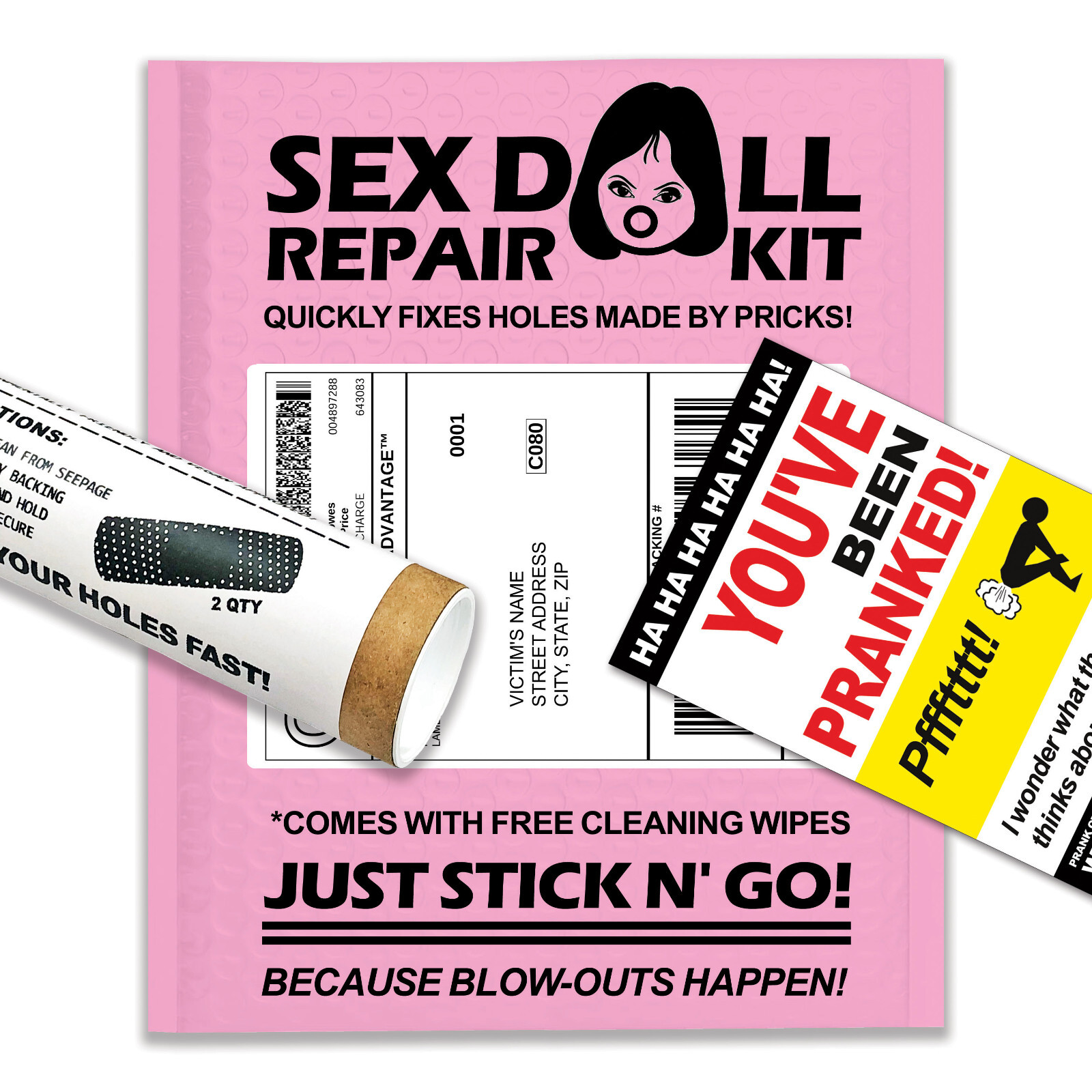 Embarrassing Prank Mail - Doll Repair Kit - Sent Directly to your Friends! gallery