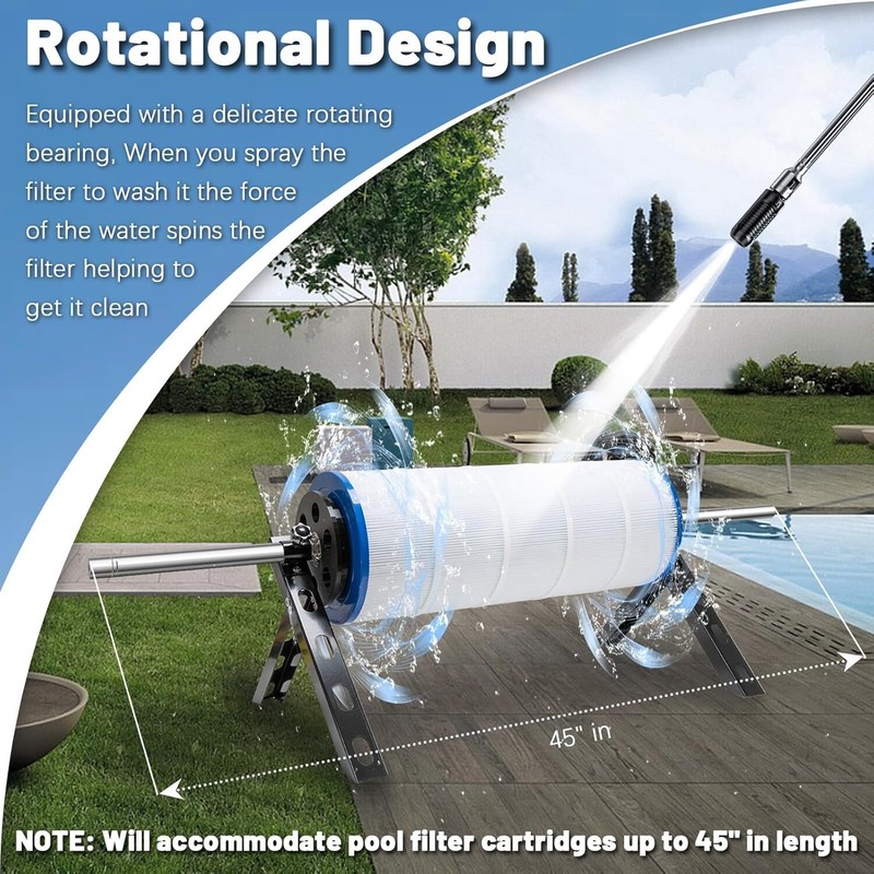 Pool Filter Cleaner Tool for 3, 4, or 6" Pool Filter Cartridges gallery