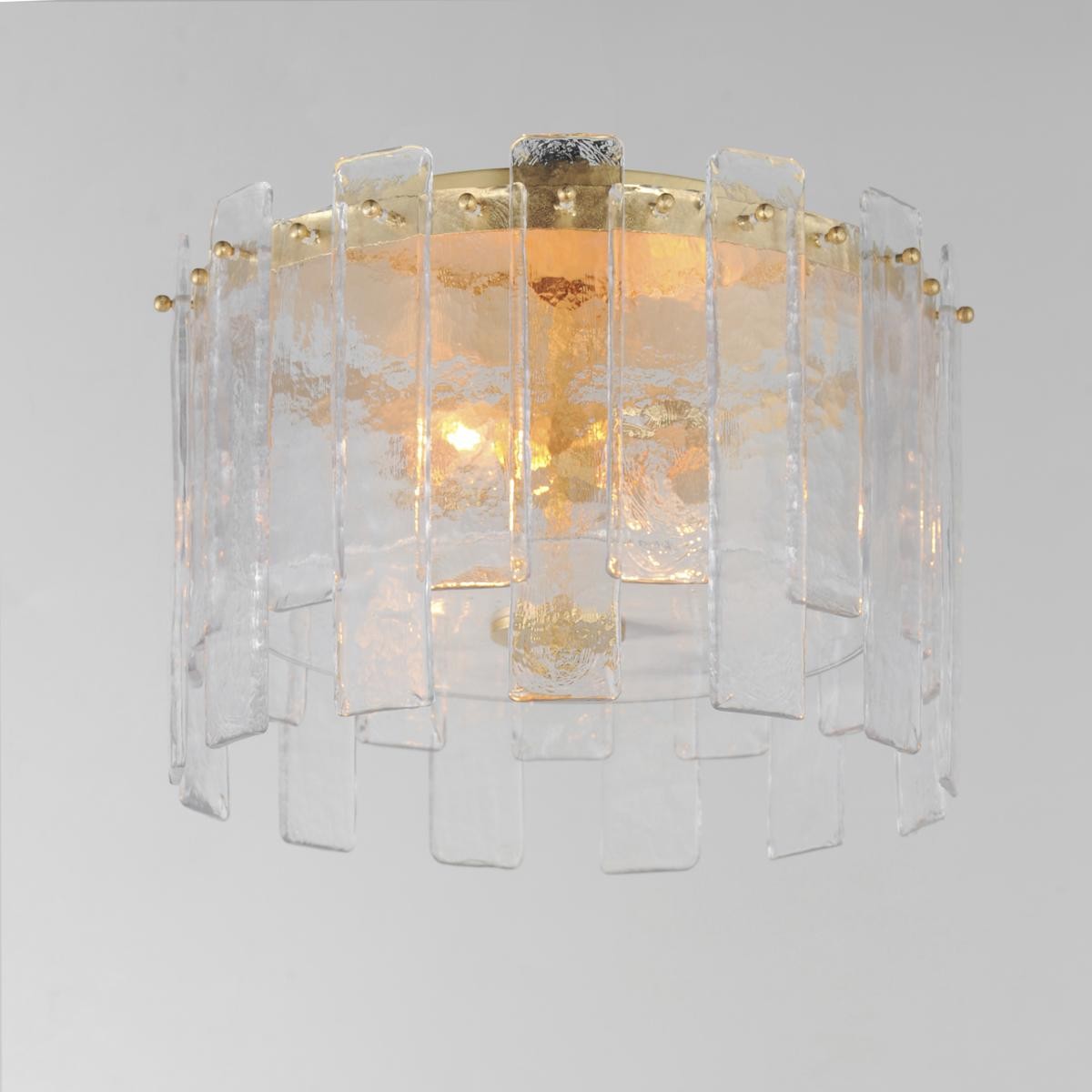 Maxim Lighting 21832AGGL Warren Flush Mount Gold Leaf gallery