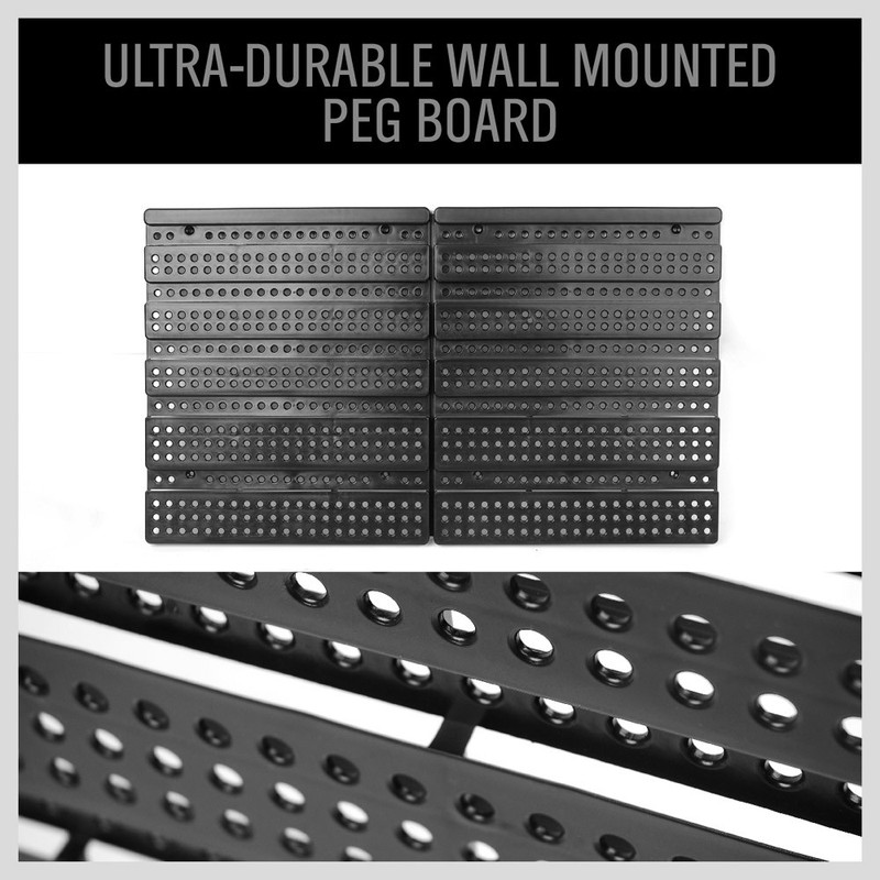 60 Garage Workshop Organizer Storage System Wall-Mounted Parts Bins w/ Backplane gallery