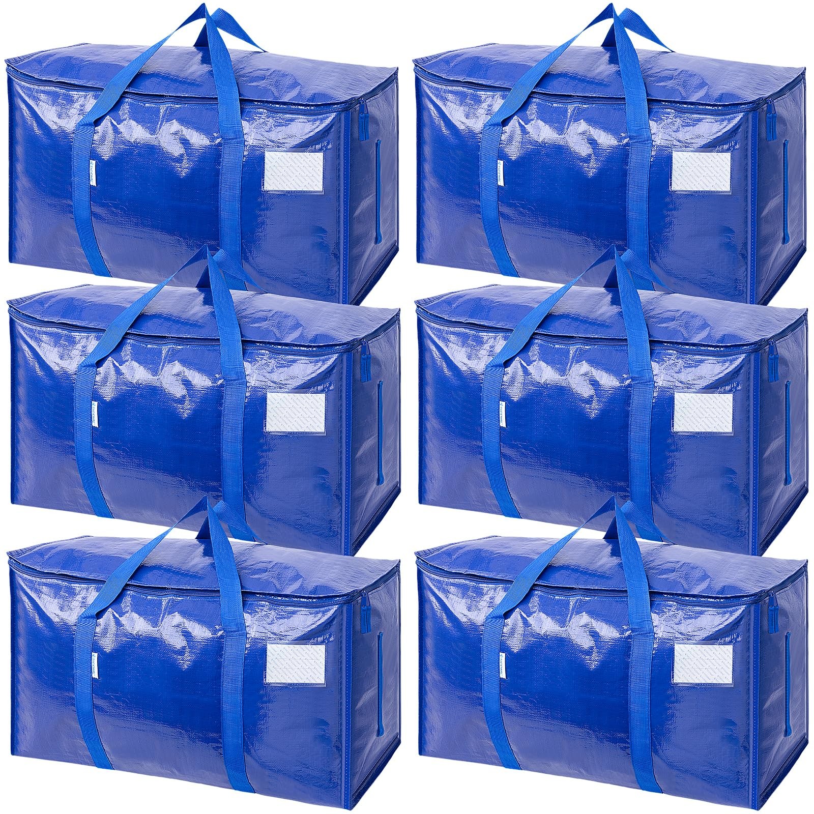 TICONN 6 Pack Extra Large Moving Bags with Zippers Carrying Handles, Heavy-D... gallery