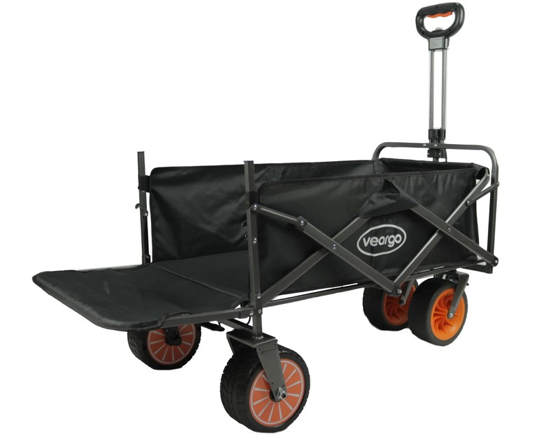 Electric Assistance Collapsible Folding Garden Utility Wagon With Tailgate gallery