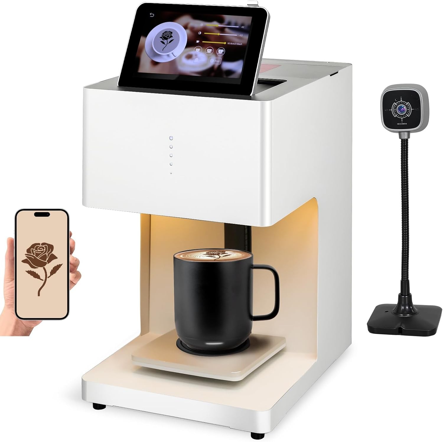 Wishilo Portable Auto Coffee Latte Art Machine 600DPI DIY Smart Food Printer gallery