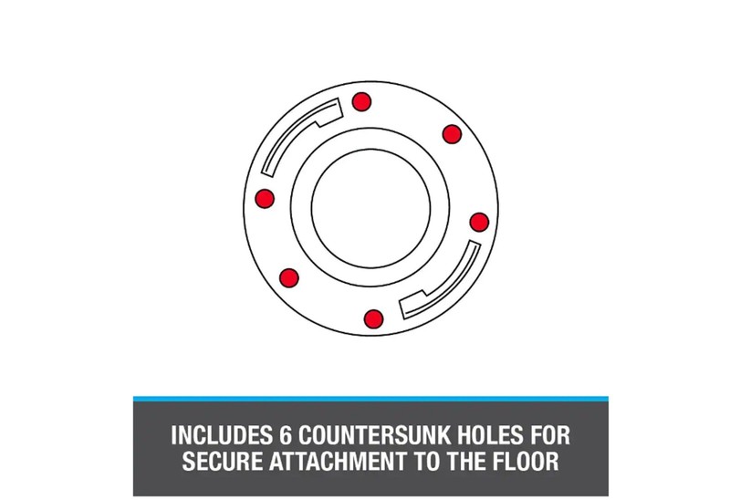 OATEY 3 in. ABS Open Offset Plastic Toilet Flange with Stainless Steel Ring gallery