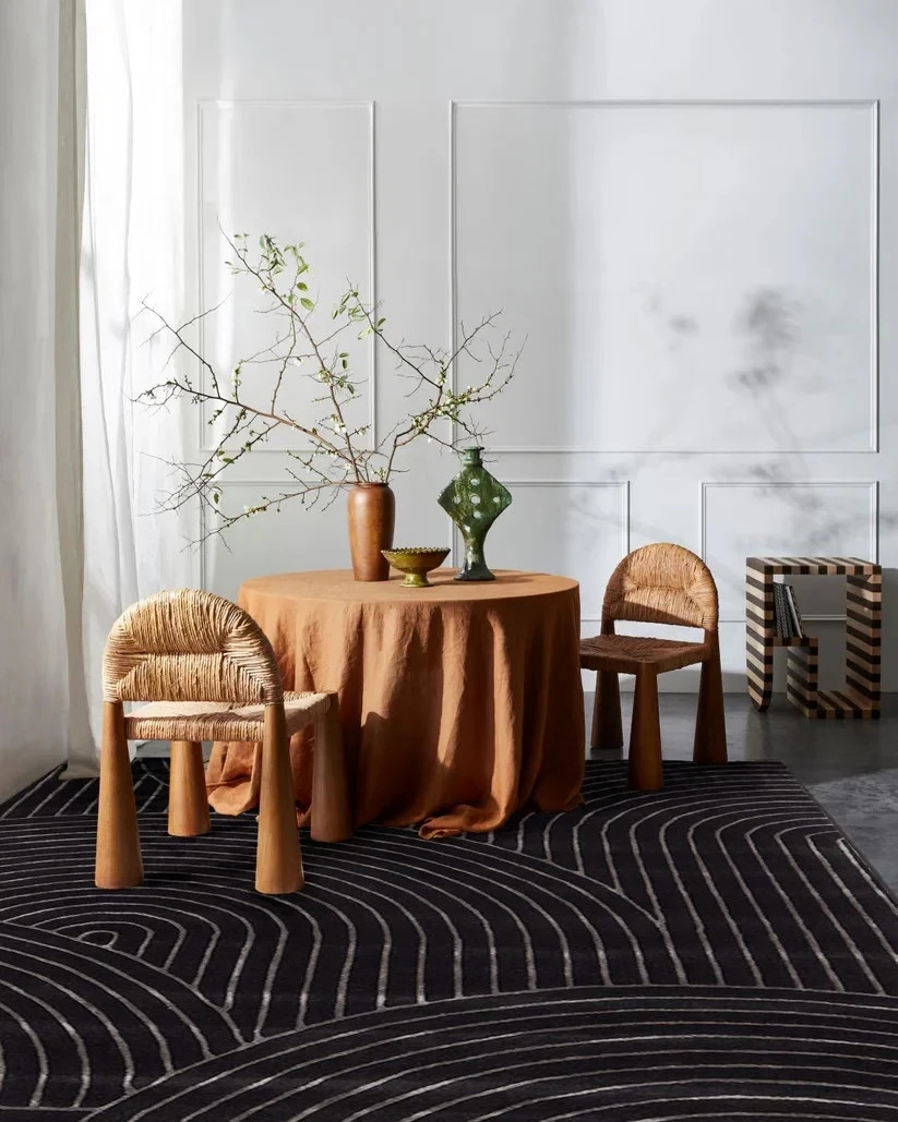 Modern Geometric Hand Tufted Carpe Hand Tufted Wool Area Rug 5x8 Ft area rug gallery