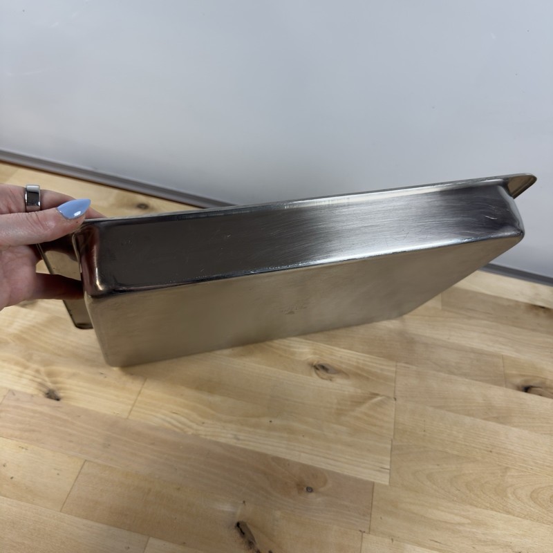 REVERE WARE 9x13 Rectangular Roasting Baking Pan 4 Qt. Stainless Steel #2523 gallery
