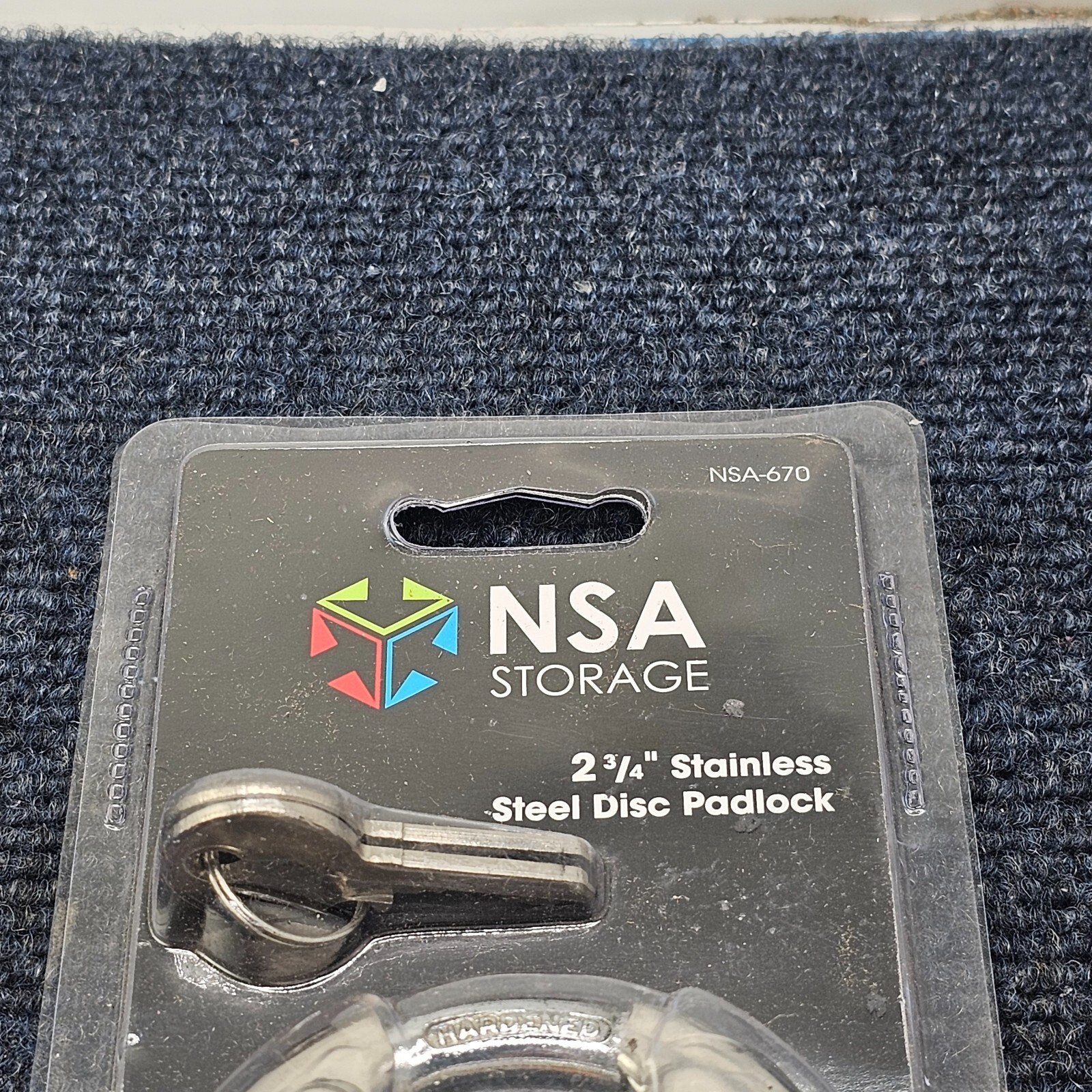 NSA Storage NSA-670, 2.75" Stainless Steel Disc Padlock gallery